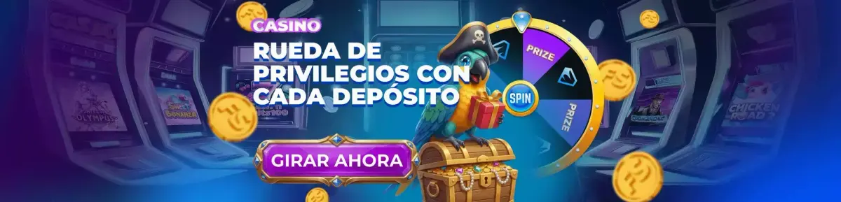 Gira la Rueda de Privilegios y gana en grande.