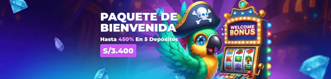 Paquete de Bienvenida de Casino del 450%!