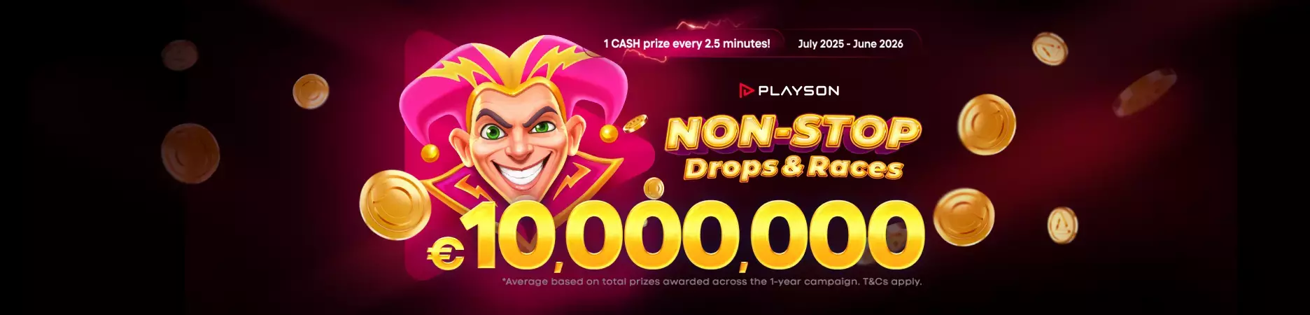 Playson Torneo: "Non-Stop Drops & Races"